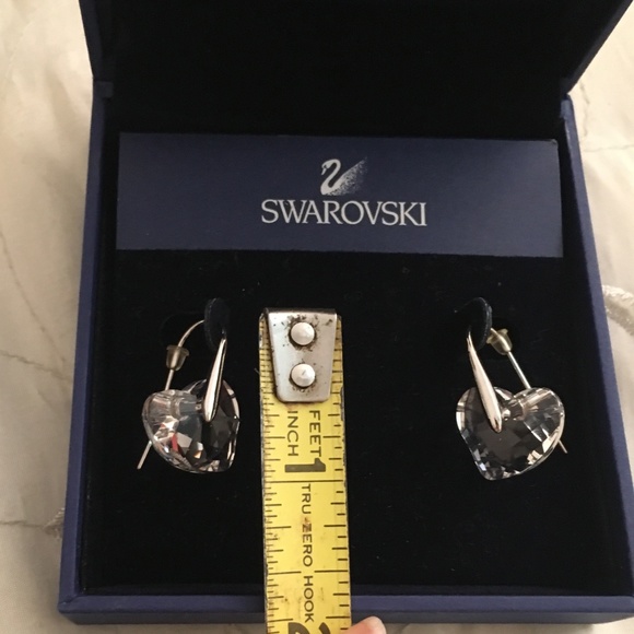 Swarovski Heart Clear Pierced Earrings # 1061838 - Picture 3 of 4